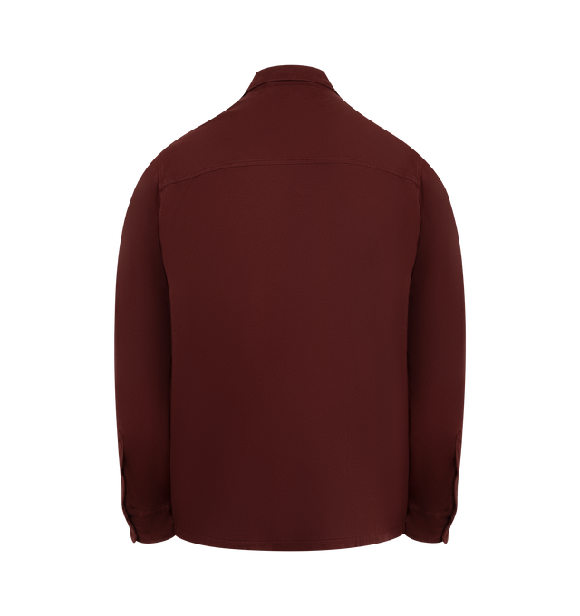 Image 2 of 2 - RED - ASPESI Camicia Mod. AY13 Shirt featuring front button closure, two chest patch pockets with flap, classic collar and regular fit.