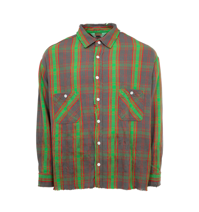 DENIM TEARS FLANNEL SHIRT