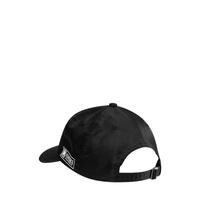 Image 2 of 3 - BLACK - AMIRI Sport Cap featuring curved visor, logo embroidery and adjustable strap. 100% nylon. Made in USA.
