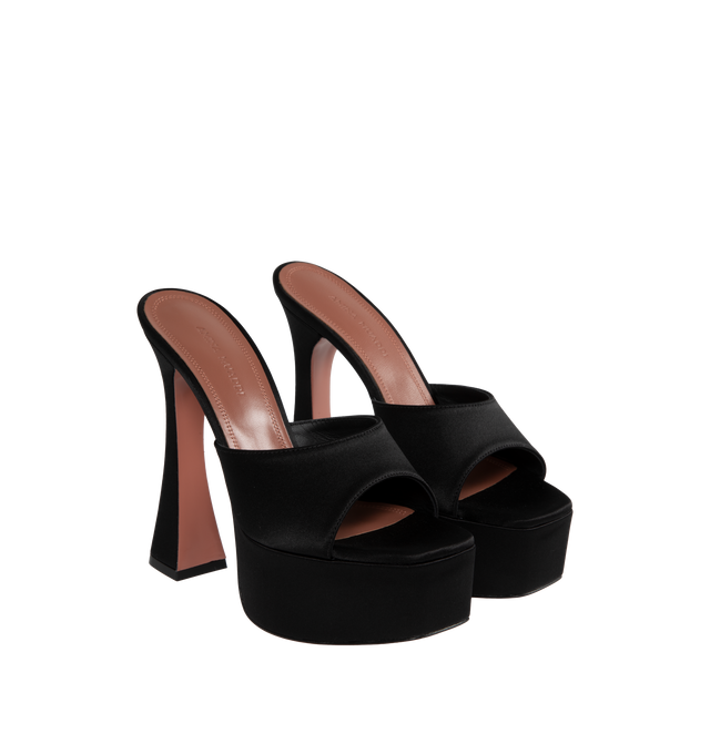 PLATFORM SATIN SLINGBACK PUMPS