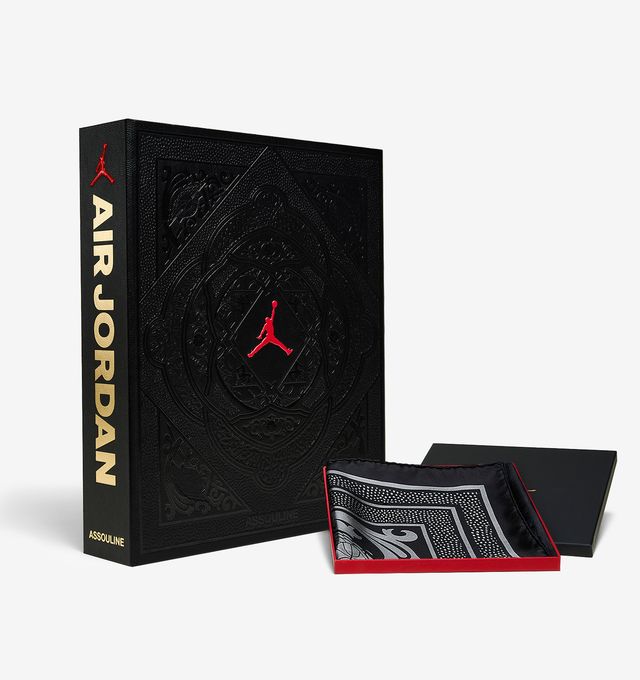 Image 19 of 20 - MULTI - Assouline celebrates 40 years of Air Jordan with a landmark Ultimate volume, created in collaboration with Michael Jordan and the Jordan Brand. This collectors piece honors the enduring influence of Michael Jordan and the brand that reshaped sport, style, business, and culture worldwide.Limited to 1,000 hand-numbered copies, the Ultimate edition is crafted with a host of bespoke details. Encased in an intricately tooled leather clamshell, the cover features Baroque-inspired embossin