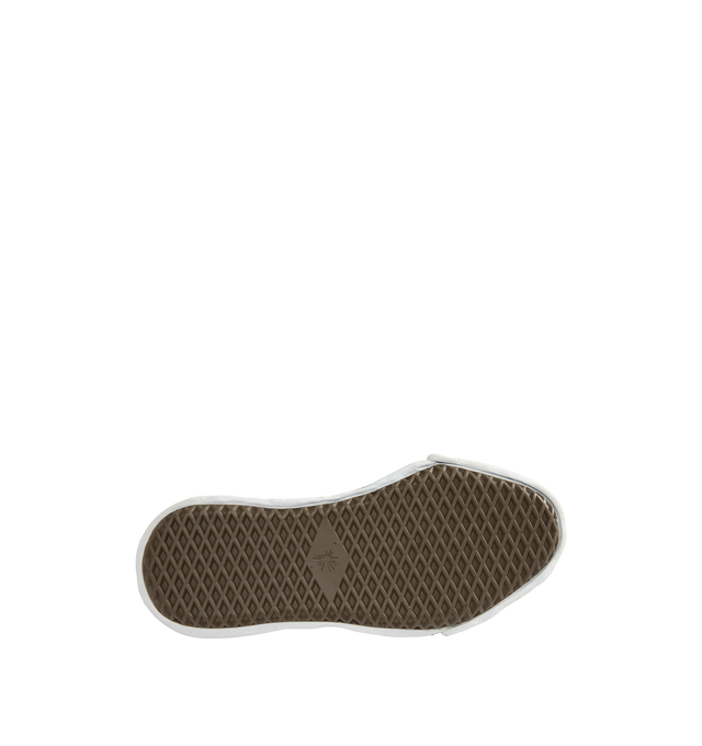 Image 4 of 5 - NEUTRAL - Maison Mihara Yasuhiro Hank OG Graffiti Check Sole Canvas Low-Top Sneakers are crafted from canvas and feature the brand's signature sculpted OG sole, originally molded from clay by the designer, with a hand-drawn graffiti-inspired check pattern across the sole. Designed with a low-top silhouette and lace-up construction, the HANK model pairs a classic canvas upper with the label's distinctive artistic approach to footwear. Main Material: Upper: 100% Cotton Canvas. Sole: Rubber.