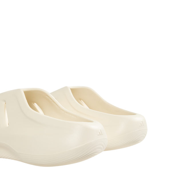 Image 3 of 4 - WHITE - ADIDAS Adifom IIInfinity Mules featuring regular fit, slip-on, molded with a ripple-textured footbed, foam upper and foam outsole.