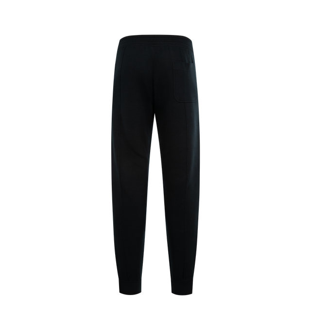 Image 2 of 3 - BLACK - TOM FORD Double Face Wool Jogger featuring 2 side slip pockets, back patch pocket, elasticated waistband and slim fit. 100% wool.