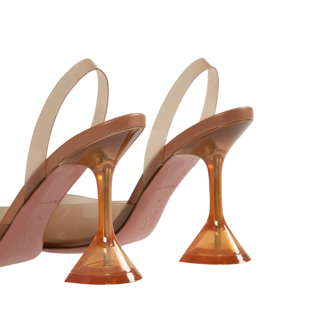 HOLLI GLASS SLINGBACK PUMPS