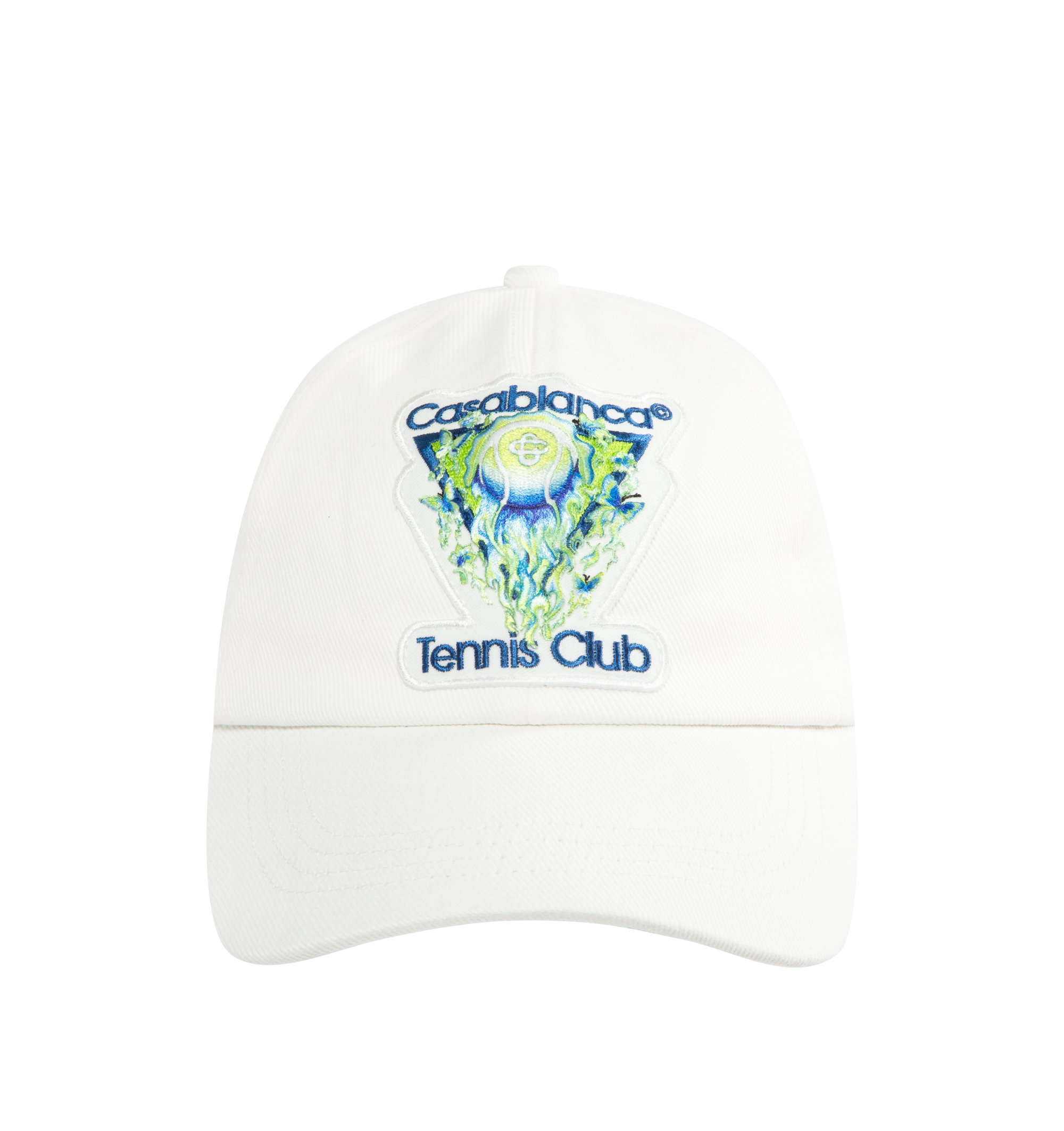 Flaming Tennis Ball Cap - Casablanca - Cotton - White CASABLANCA baseball cap  main image 3