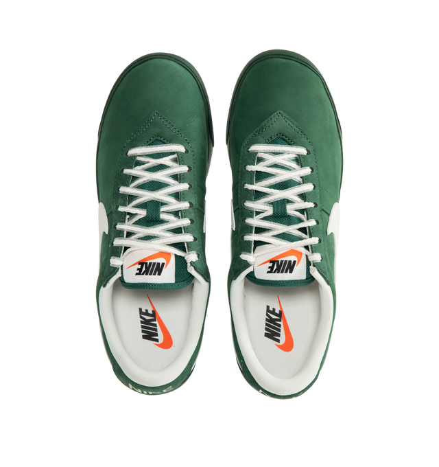 Image 5 of 5 - GREEN - NIKE Astrograbber Sneaker featuring an American football shoe with a leather upper, padded, low-cut collar, tonal rubber midsole and waffle outsole.