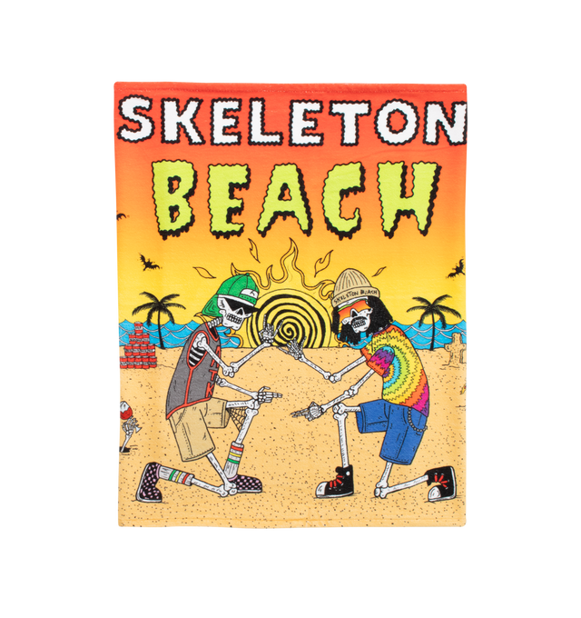 Image 1 of 2 - MULTI - GALLERY DEPT. Skeleton Beach Towel featuring graphic print throughout.