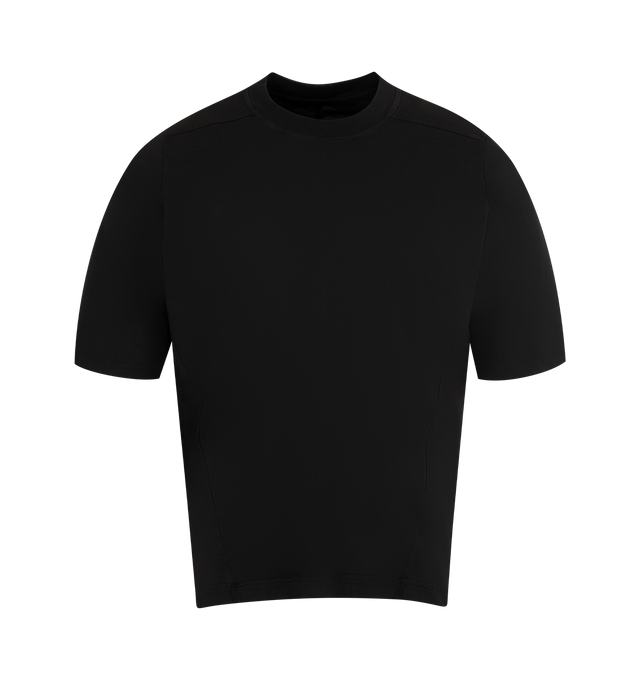 Image 1 of 2 - BLACK - DRKSHDW Walrus T featuring boxy cut, short sleeves, ribbed crew neck and back center seam. 100% cotton.