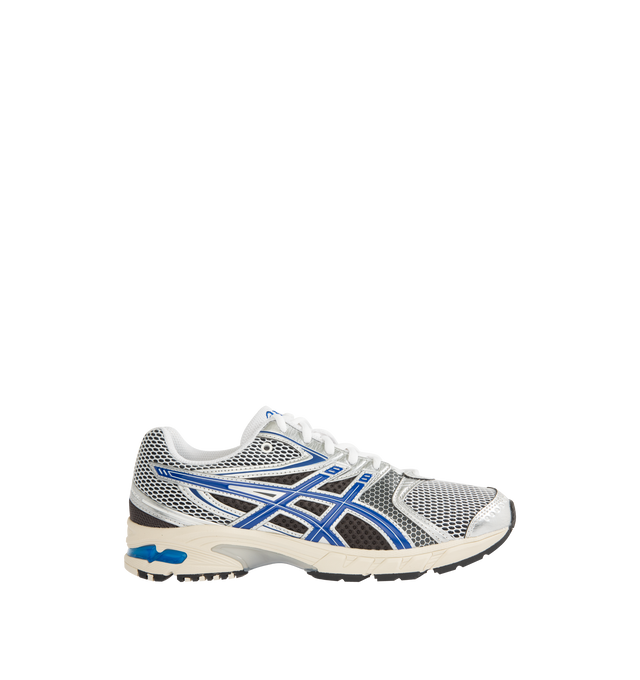 Image 1 of 5 - BLUE - ASICS Gel-DS Trainer 14 Sneaker featuring asymmetric upper construction, breathble mesh underlays, rearfoot GEL technology, improves impact absorption and TRUSSTIC support system.