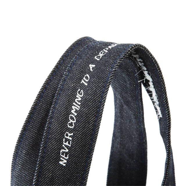 Image 2 of 4 - NAVY - OCD 27 Denim Tote featuring two top handles, open top and embroidered logo. 15"H x 17"W