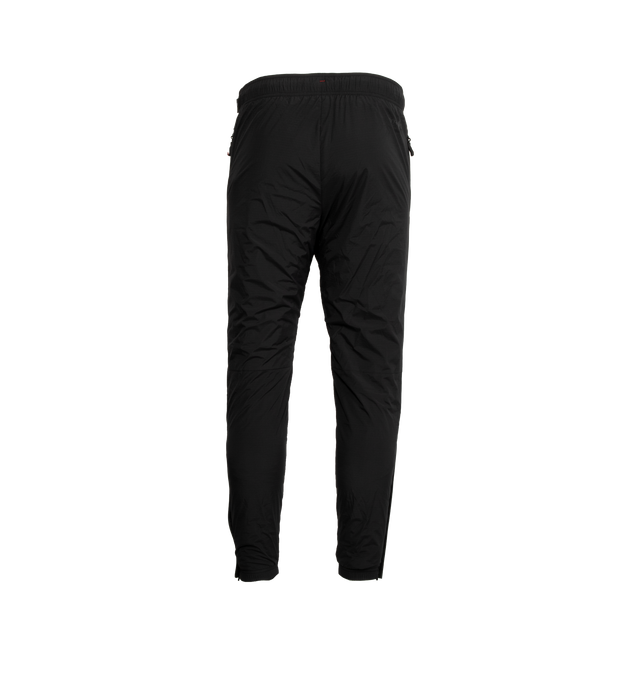 Image 2 of 4 - BLACK - MONCLER GRENOBLE Ripstop Trousers featuring technical mesh lining, internal elastic waistband with reflective drawstring fastening, zipped side pockets and logo and reflective details. 87% polyamide/nylon, 13% elastane/spandex. Lining: 100% polyester. 