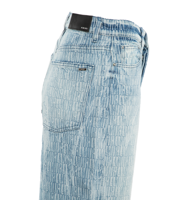 JACQUARD HIGH RISE WIDE LEG JEAN (WOMENS)