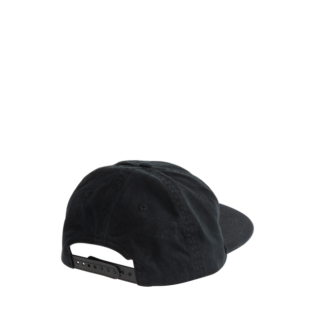 Image 2 of 2 - BLACK - GALLERY DEPT. Baseball Cap featuring logo embroidered on front, eyelets for breathability and snap back closure. 100% cotton.