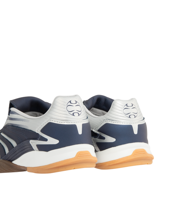 Image 3 of 5 - NAVY - ADIDAS Predator Sala Unisex Sneaker featuring a fold-over tongue, regular fit, lace closure, leather upper, leather lining and rubber outsole.