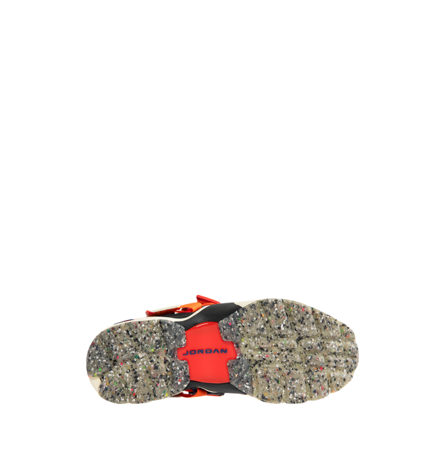 Image 4 of 5 - MULTI - JORDAN Trunner Rare Air Sneaker featuring low collar, breathable knits, durable canvas, synthetic leather, lightweight, forefoot strap for an adjustable fit and a chunky foam midsole.