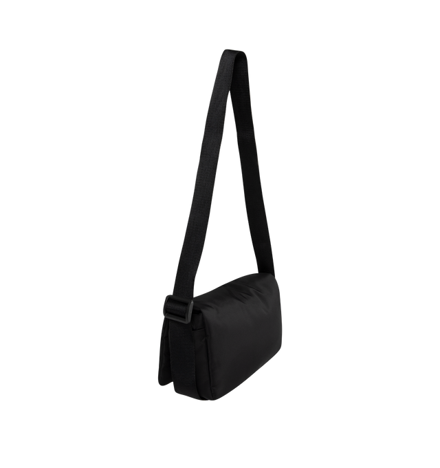 Image 2 of 3 - BLACK - BALENCIAGA Monaco Flap Small Messenger Bag featuring crossbody strap, fold over closure and logo on front.