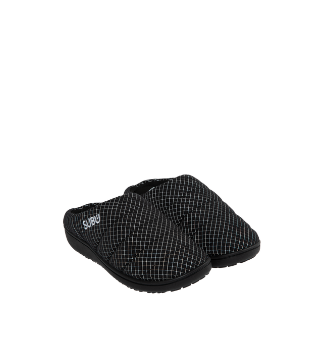 Image 2 of 4 - BLACK - And Wander X Subu practical round-toe slippers, made from waterproof Ecopak fabric with reflective thread for visibility during the night. Polyester, Ecopak upper, rubber sole. 