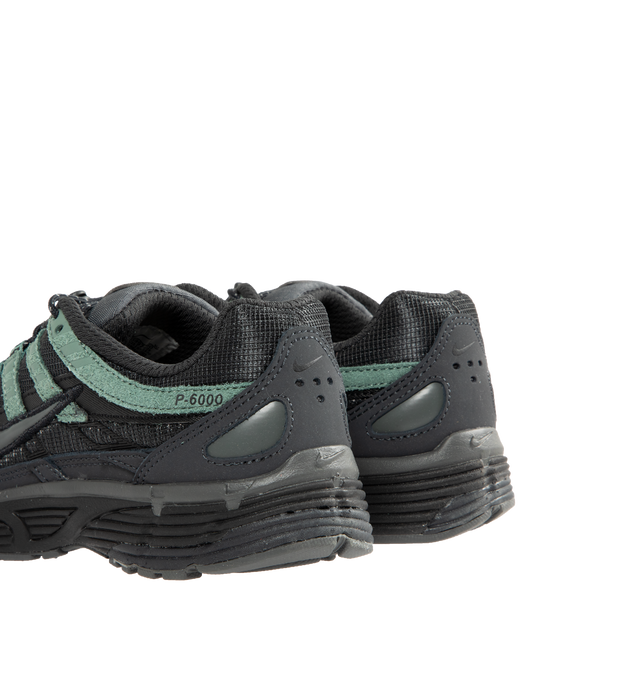 Image 3 of 5 - BLACK - NIKE P-6000 Sneaker featuring textile upper with synthetic leather overlays, suede, premium leather and synthetic leather, foam midsole and rubber outsole that provides durable traction.