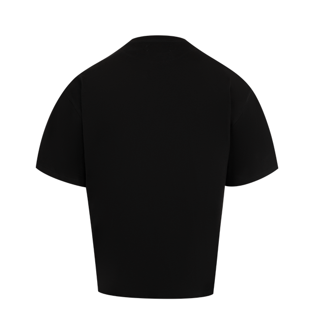 Image 2 of 2 - BLACK - AMIRI MA Skater T-Shirt featuring stretch cotton jersey, rib knit crewneck, logo at chest, dropped shoulders and short sleeves. 97% cotton, 3% elastane. Made in Italy.