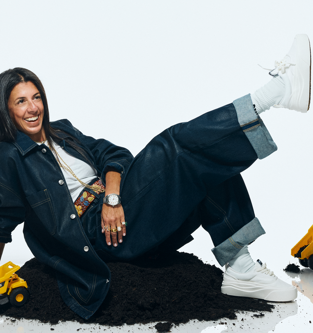 Image 6 of 6 - WHITE - NAHMIAS Ollie Sneaker featuring round rubber cap toe, lace up closure, textile logo patch at tongue, branded logo detail on outsole lip, padded tongue and collar, treaded logo outsole, rubber midsole, logo emboss on heel and logo gum bottom.