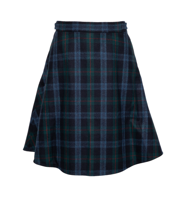 TARTAN FLANNEL SIDE TAB SKIRT (WOMENS)