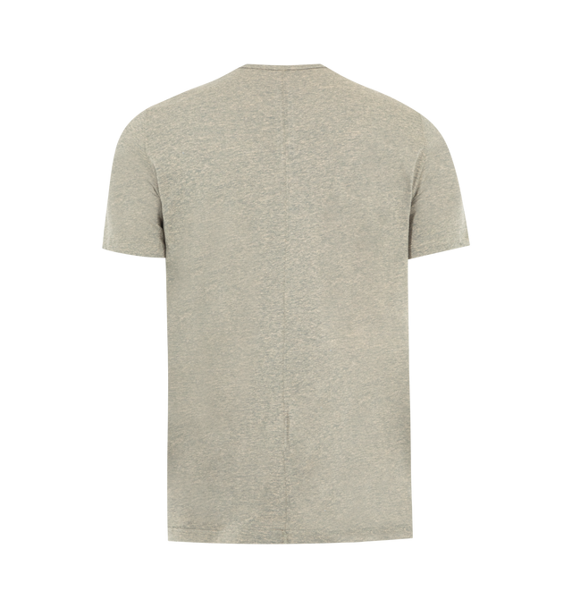 Image 2 of 2 - BROWN - DRKSHDW Level T-shirt featuring cotton jersey T-shirt, garment-dyed, raw edge at crewneck, offset seam at shoulders, central seam at back and integrated logo-woven strap at interior. 100% cotton. Made in Portugal.
