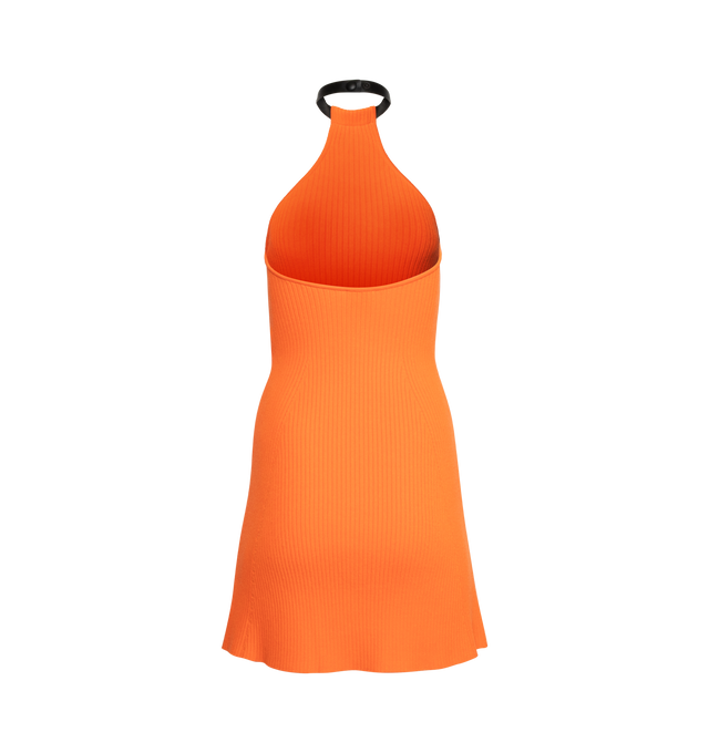 MINI CHOKER RIB KNIT DRESS