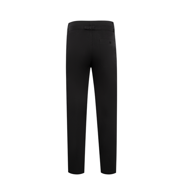 Image 2 of 3 - NAVY - KAPTAIN SUNSHINE Buckleback Trousers featuring belt loops, adjustable tabs at the waist, side slit pockets, back welt pockets and straight leg. 100% cotton.