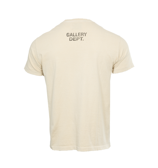Image 2 of 4 - WHITE - GALLERY DEPT. Boring Tee featuring boxy fit, crew neckline, short sleeves, straight hem and screen-printed branding. 100% cotton. 