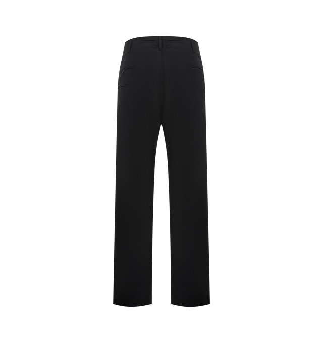 Image 2 of 3 - NAVY - ENGINEERED GARMENTS NNP Pant featuring a multi pocket utility style pant made up in a worsted wool with a drawcord waist, slant hand pockets, three rear pockets, two jetted utility pockets at front legs and drawcord cuffs. 100% wool. Made in USA.