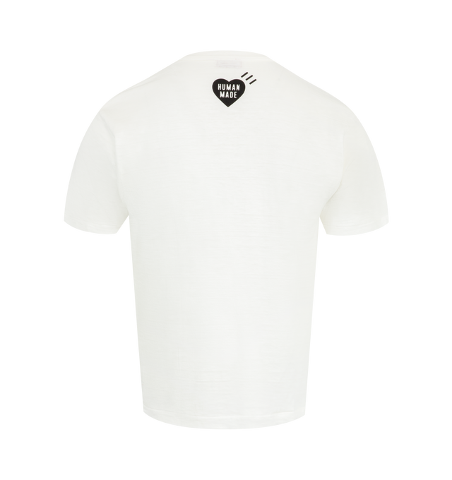Image 2 of 2 - WHITE - HUMAN MADE Graphic T-Shirt featuring short sleeves, regular fit, ribbed crewneck and graphic print on the chest. 100% cotton.