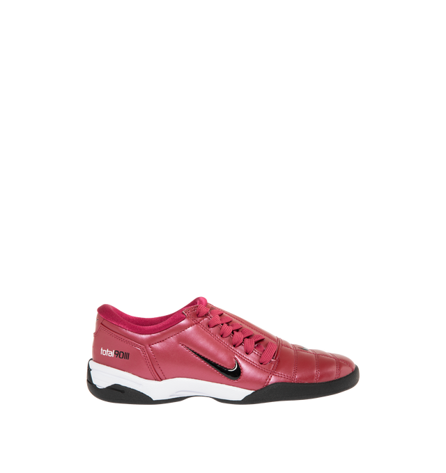 Image 1 of 5 - RED - NIKE Total 90 Sneaker featuring original quilted upper, asymmetrical lacing, synthetic leather upper with Total 90 logos on each side, padded collar and flat rubber outsole.