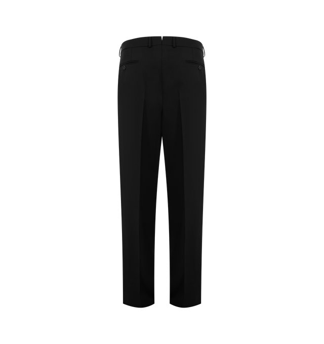 Image 2 of 3 - BLACK - Tom Ford Mens Trousers are crafted from high-twist wool broken twill. Feature a tailored silhouette with a lightweight drape and refined finish inspired by archival fabrics. Main Material: 100% Wool. Made in Italy.