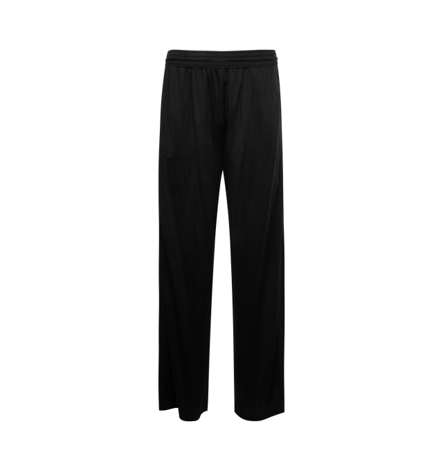 Image 1 of 3 - BLACK - GIVENCHY Wide Jogger Pants featuring elastic waist, piping detail on the sides, two side pockets and two back pockets and wide legs. 94% viscose, 6% elastane. 