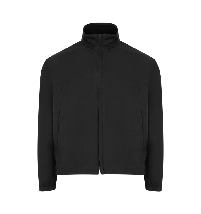 Image 1 of 3 - BLACK - KAPTAIN SUNSHINE Bicycle Jacket featuring ultra high-density cotton nylon twill, water-repellent finish, relaxed fit, multiple pockets and back storage compartment. Made in Japan.