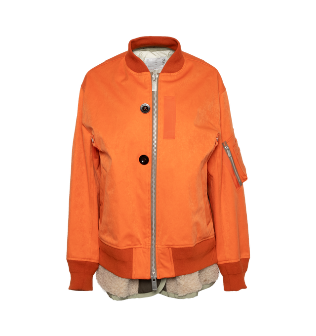 FAUX SUEDE BLOUSON