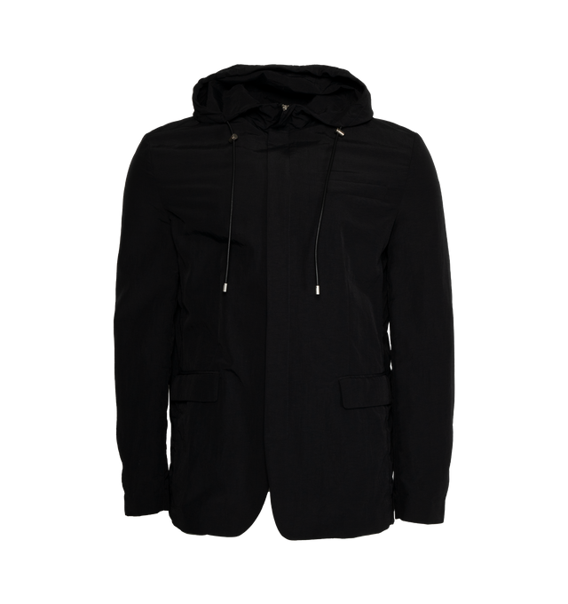 HOODED NYLON JACKET (MENS)