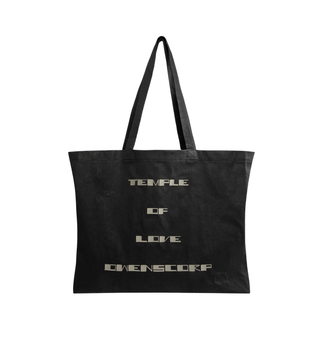 Image 1 of 3 - BLACK - DRKSHDW Canvas Tote Bag featuring tote bag in durable canvas with top handles, open top, spacious main compartment and reinforced stitching. 100% cotton.