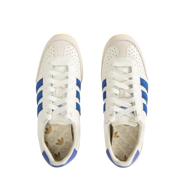 Image 5 of 5 - BLUE - ADIDAS Japan Sneaker featuring original low-profile design, double-stitched T-toe, regular fit, lace closure, tumbled perforated leather upper, textile lining and rubber outsole.