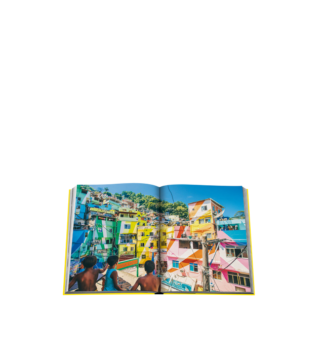 Image 4 of 4 - YELLOW - Assouline Rio de Janeiro is a luxury coffee table book that celebrates the vibrant culture, breathtaking landscapes, and unmistakable energy of Brazil's iconic seaside city through captivating photography and engaging storytelling. Written by Bruno Astuto, this designer hardcover book explores Rio de Janeiro's legendary beaches, dynamic music and dance traditions, celebrated architecture, and colorful cultural heritage, offering an immersive portrait of one of Latin America's most in