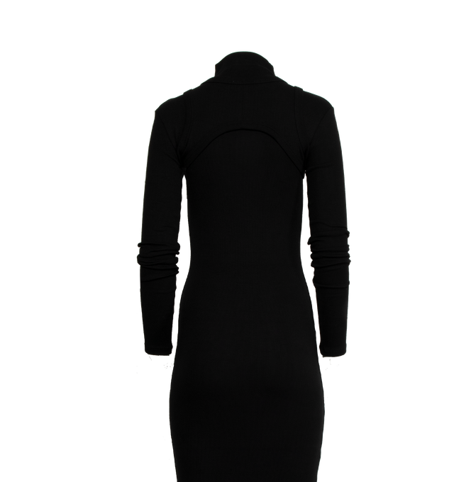 OFF STAMP RIB ROUND LONG DRESS