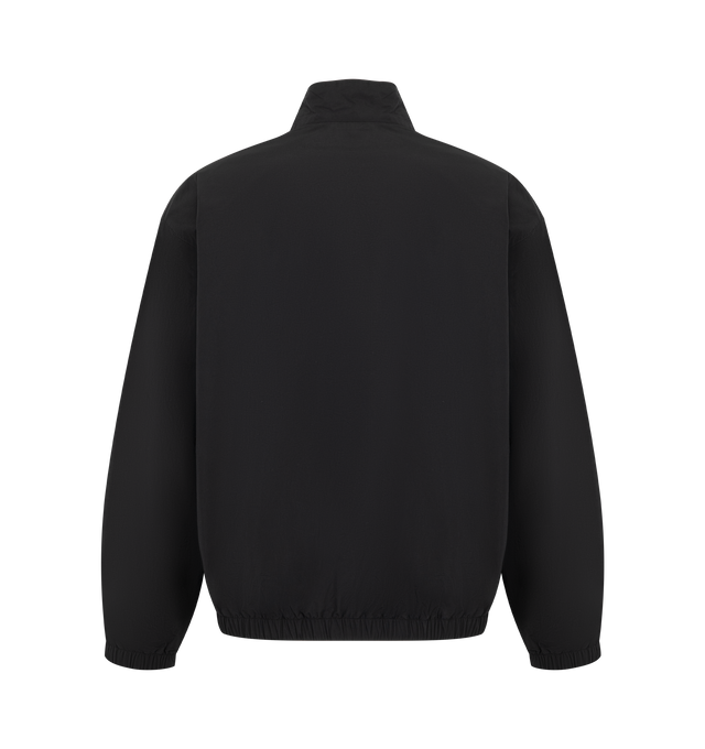 Image 2 of 2 - BLACK - CARHARTT WIP Travon Jacket featuring elasticated cuffs and bottom, zip fastening, welt pockets, stand-up collar, water repellent and graphic embroidery. 100% nylon.