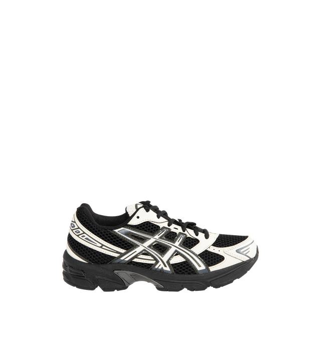 Image 1 of 5 - BLACK - Asics GEL-1130 Sportstyle Retro Sneaker featuring late 2000s runner aesthetic reimagined with overlays and breathable mesh underlays, GEL technology cushioning for excellent shock absorption.