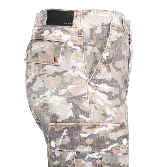 M65 CAMO KICK FLARE CARGO PANTS (MENS)