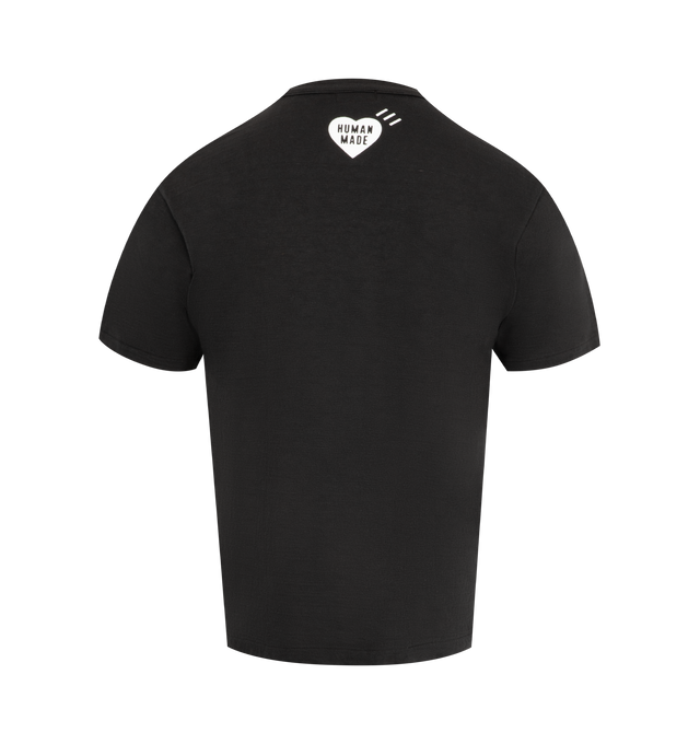 Image 2 of 2 - BLACK - HUMAN MADE Graphic T-Shirt featuring short sleeves, regular fit, ribbed crewneck and graphic print on the chest. 100% cotton.