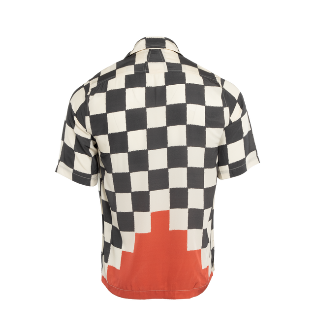SILK PRINTED BROKEN CHECKER SHIRT (MENS)