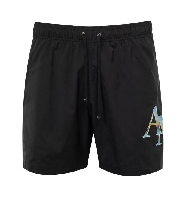 STAGGERED CHROME SWIM TRUNK (MENS)