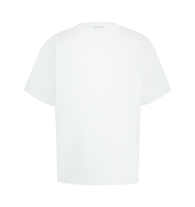 Image 2 of 2 - WHITE - The Toteme Women's Garderob tee has a relaxed silhouette and petite proportions. To enhance its classic appeal, it's crafted from light jersey thats washed for a soft, lived-in feel, wrapping the body with a sense of intimacy and familiarity. We like pairing it with a fine chain to complement the simple crew neck.