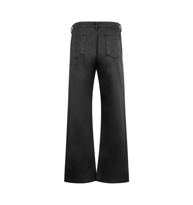 Image 2 of 3 - BLACK - DRKSHDW Geth Jeans featuring belt loops, zip fly, 5 pocket detailing, floor length and wide leg. 100% cotton.